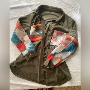 Southwest green shacket